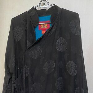 Full Length Men's 100% Silk Chinese Robe